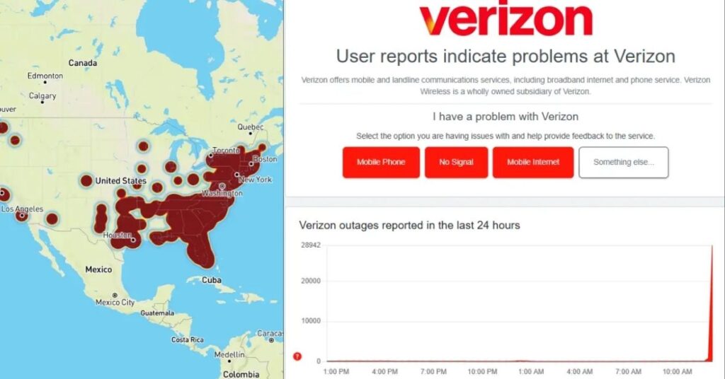 Verizon Nationwide Outage Resolved Service Restored