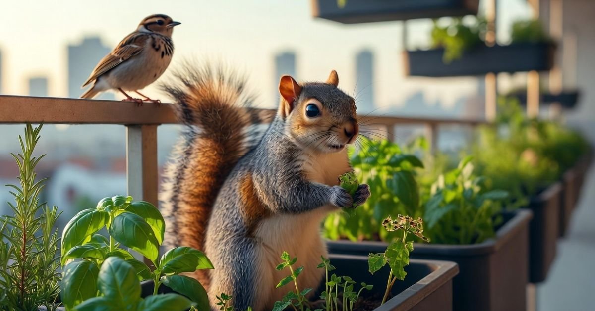 Balcony Gardens vs. Squirrels And Birds Natural Protection Tips